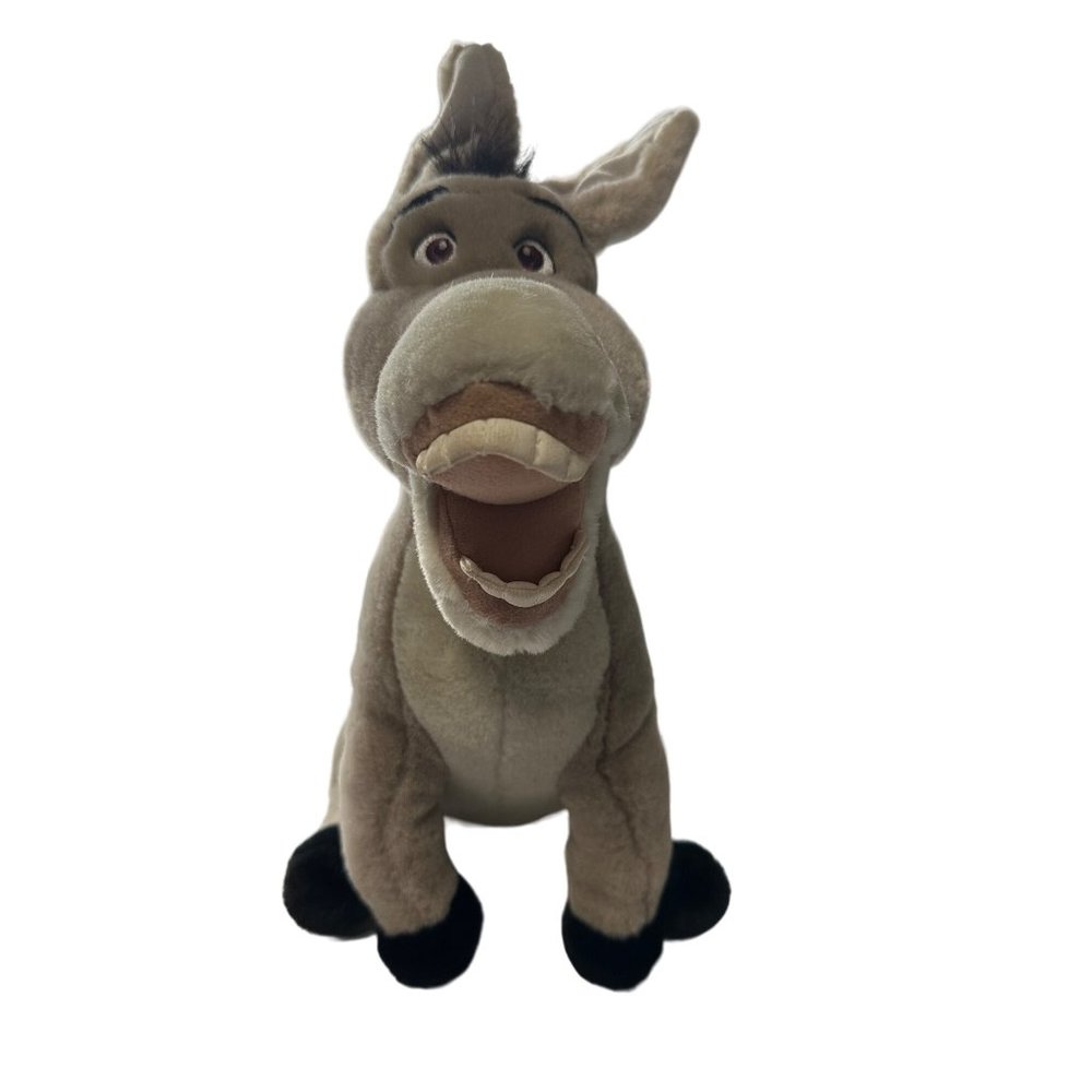 DreamWorks Beverly Hills 2004 Shrek 2 Donkey 15” plush toy posesble ears